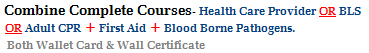 Combine Complete Courses