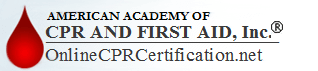 Online CPR and First Aid Certification Courses Logo for American Academy of CPR & First Aid, Inc.