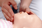 CPR is given on an infant
